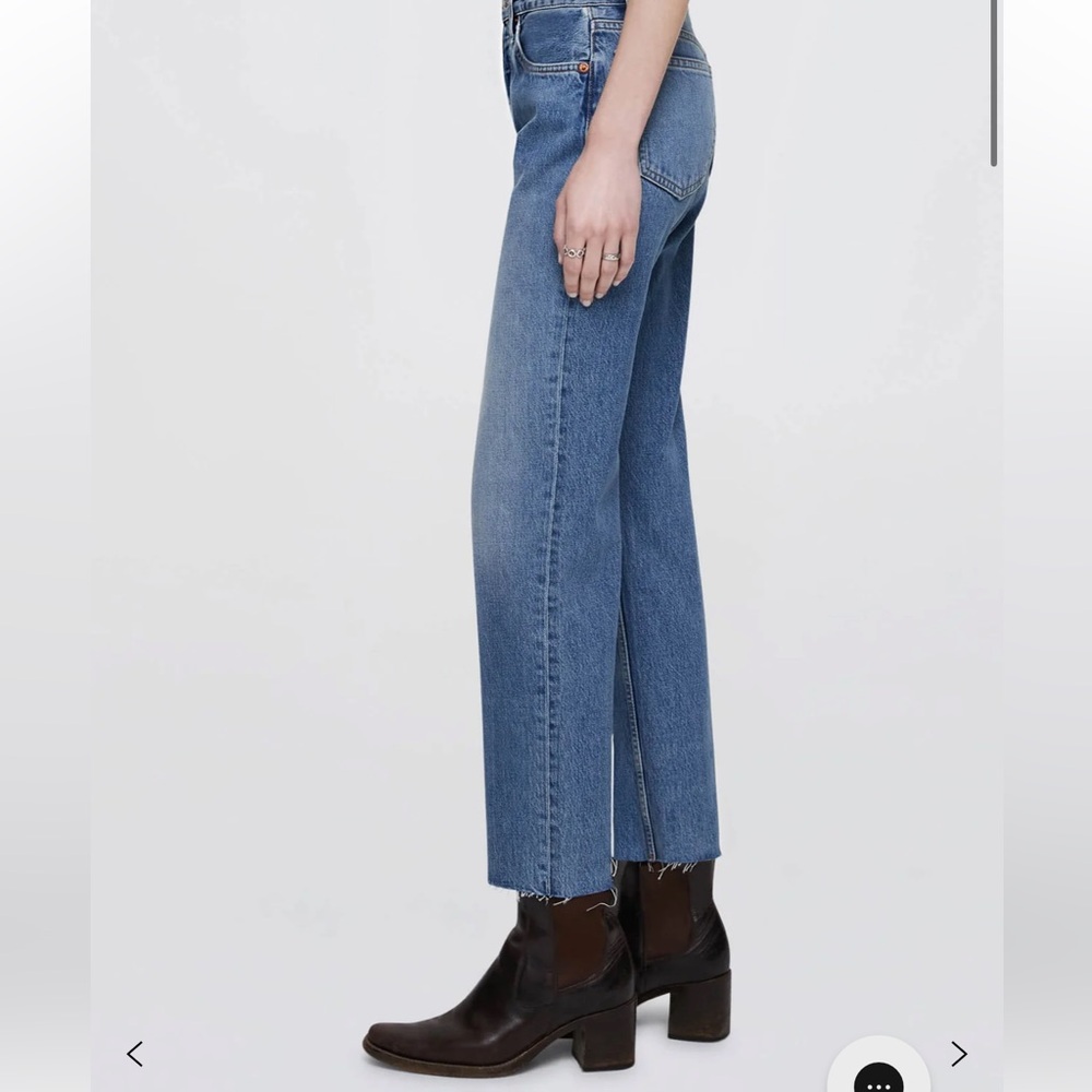 Re/Done Stovetop Blue Denim Jeans - Picture 9 of 10